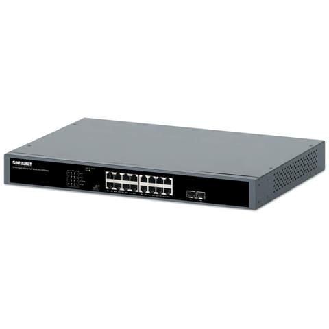 561983 switch di rete Non gestito Gigabit Ethernet (10/100/1000) Supporto Power over Ethernet (PoE) 1U Nero - Foto 1