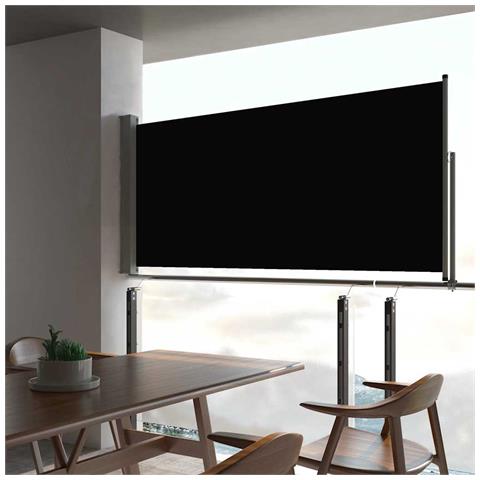 Tenda Laterale Retrattile Per Patio 60x300 Cm Nero - Foto 8