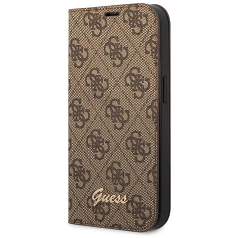Custodia Folio Per Iphone 14 Plus Printed 4g Con Supporto Integrato, Marrone - Foto 1
