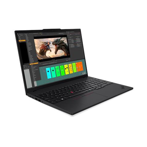 ThinkPad P16s Gen 4 (AMD) Copilot+ PC AMD Ryzen AI 7 350 Workstation mobile 40,6 cm (16") WUXGA 64 GB DDR5-SDRAM 1 TB SSD Wi-Fi 7 (802.11be) Windows 11 Pro Tedesco Nero - Foto 2