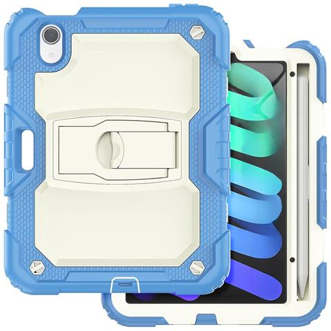 Custodia Per Ipad Mini 6 8.3"" Con Supporto E Tracolla Blu - Foto 1