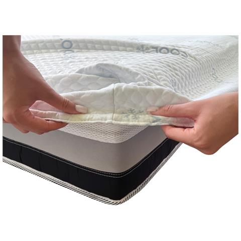 Coprimaterasso Elasticizzato Effetto Massaggiante Protezione Materasso Letto Cool - Foto 2
