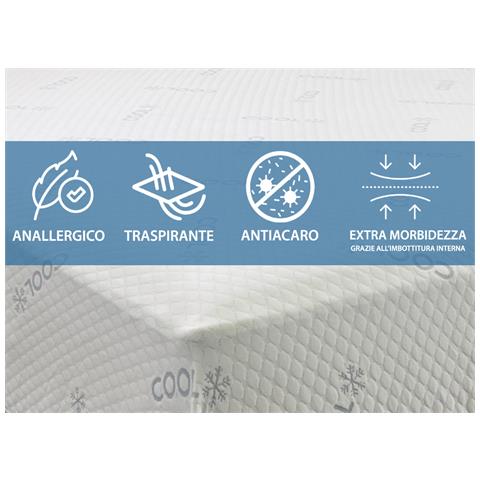 Coprimaterasso Elasticizzato Effetto Massaggiante Protezione Materasso Letto Cool - Foto 5
