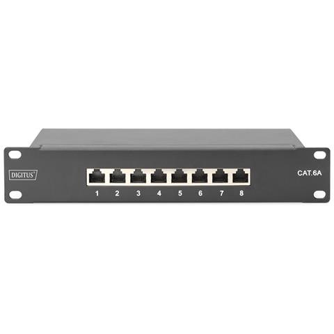 CAT 6A, pannello patch di classe E, schermato, nero - Foto 4
