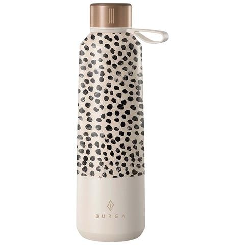 Borraccia Termica 500ml Design Almond Latte Motivo Leopardo, Beige - Foto 1