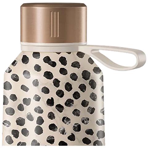 Borraccia Termica 500ml Design Almond Latte Motivo Leopardo, Beige - Foto 5