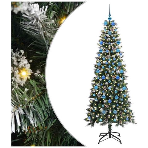 Albero di Natale artificiale con 300 LED Verde 210 cm - Foto 1