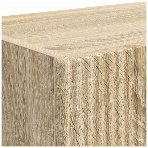 Mobile TV da parete 2 pcs Rovere Sonoma 59,5 x 31 x 40 cm - Foto 9