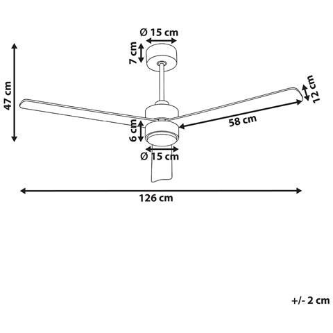 Ventilatore A Soffitto Con Luce Jeremy Con Telecomando Led Marrone - Foto 6