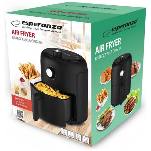 Eka001 Friggitrice Senza Grassi 2,6l 1000w Nero - Foto 1