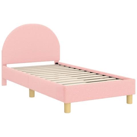 Struttura letto bambini con testata Rosa 80 x 160 cm - Foto 1