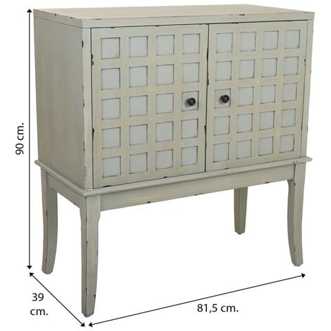 Mobile Da Ingresso In Legno Verde 81,5x39x90h - Foto 6