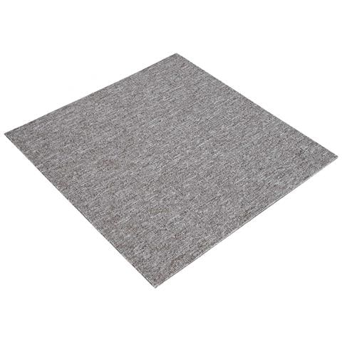 Piastrella per Tappeto Marrone 50 x 50 cm 4 pcs PP e Bitume - Foto 1