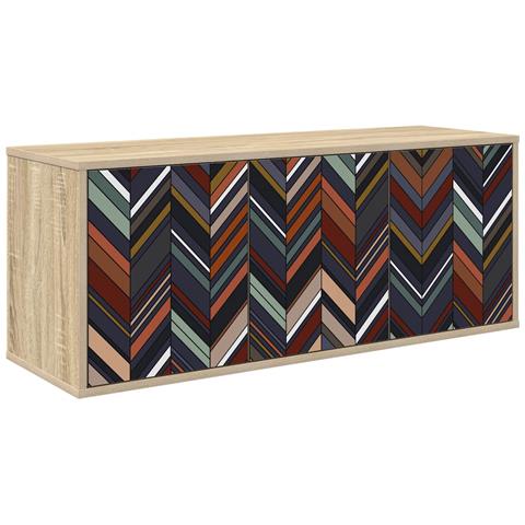 Mobile TV da Parete OMMEN 102 x 33 x 40 cm Rovere Sonoma - Foto 1