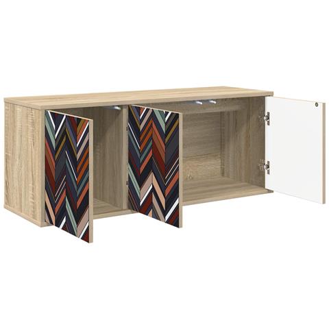 Mobile TV da Parete OMMEN 102 x 33 x 40 cm Rovere Sonoma - Foto 2