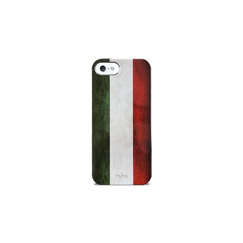 Cover per iPhone 5 / 5S "Flag" in ecopelle - Italia - Foto 1