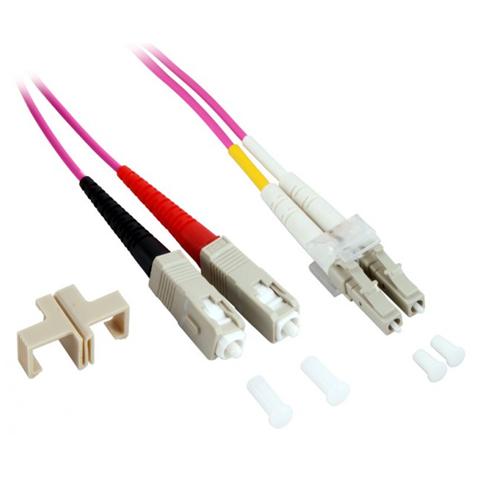 ILWL D5-SCLC-020 / OM4 - Cavo Fibra Ottica SC / LC 50/125 Multimodale 2 m OM4 - Foto 5