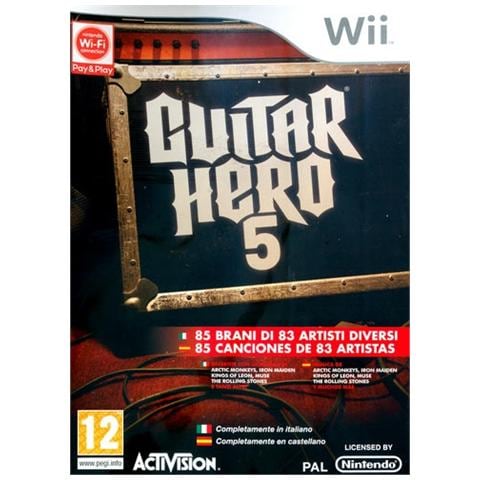 WII - Guitar Hero 5 Solo Software  - Foto 1