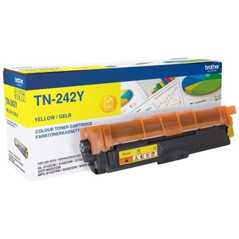 TN-242 Y Toner Originale Giallo Capacità 1400 Pagine Quantità 1Pz - Foto 1