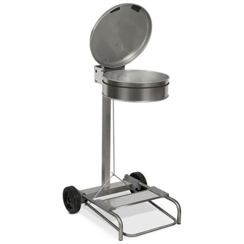 Carrello Reggisacco Pattumiera Con Ruote Inox Italy - Foto 2
