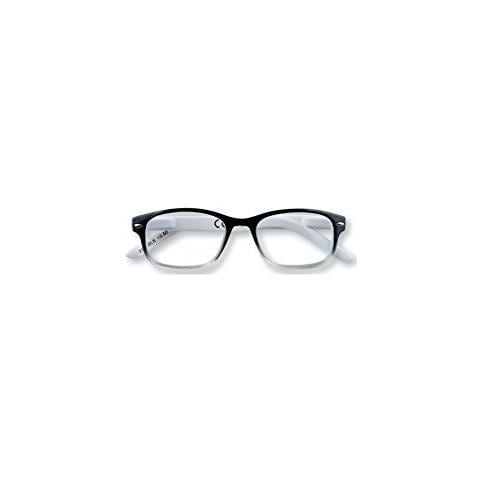 Occhiali Da Lettura Uomo Donna Unisex Neri + 3.50 Diottrie 31z-b1-blk, Occhiali Da Vista Da 3.5 Diottrie Premontati Per Presbiopia, Montatura In Policarbonato E Asta Con Sistema Flex - Foto 1