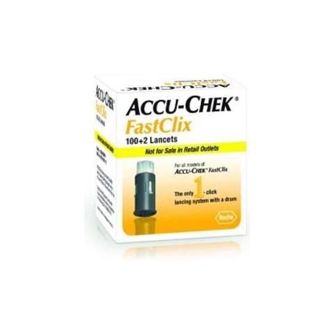 Lancette Pungidito Accu-chek Fastclix 100 + 2 Pezzi - Foto 1