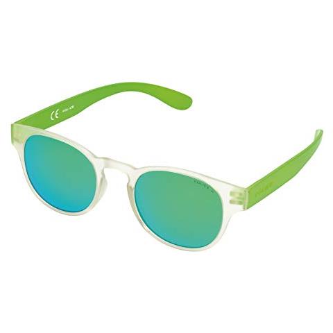 Occhiali da sole S1945 Exchange 2 Rotondi, TRANSPARANT CRYSTAL & BRIGHT GREEN FRAME / GREEN MIRROR LENS - Foto 2