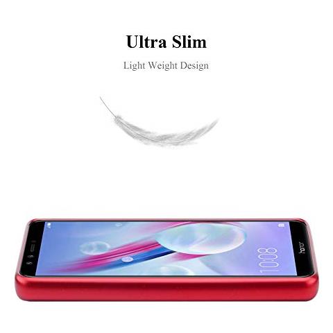 Cadorabo Custodia Compatibile Con Honor 9 Lite In Rosso Metallico - Coperchio Protettivo In Silicone Tpu Flessibile - Foto 2