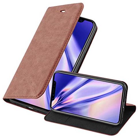 Custodia Compatibile Con Apple Iphone X / Xs In Marrone Cappuccino - Coperchio Protettiva Con Chiusura Magnetica, Funzione Stand E Tasca Per Le Carte - Foto 1