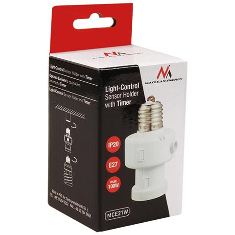 Sensore Crepuscolare Maclean Energy Mce21 Per Lampadina Classe Ip20 - Foto 3