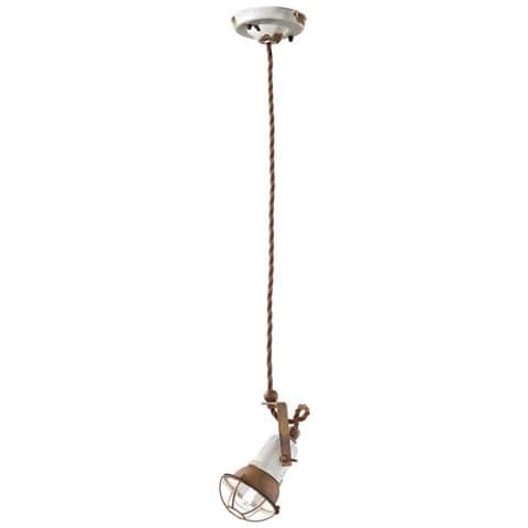 Lampada a sospensione Loft C1660/1 colore bianco - Foto 1