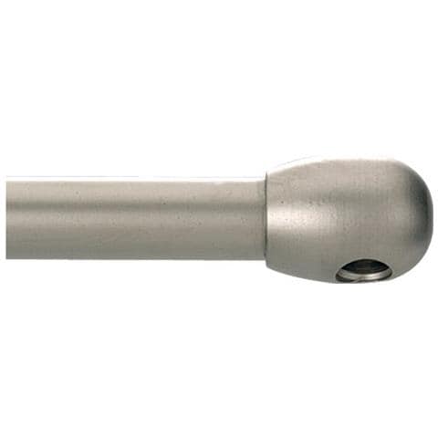 Bacchetta Per Tendine Con Testine A Oliva Ottone Verniciato Nichelato 60 (+25) Cm 21478 - Foto 1