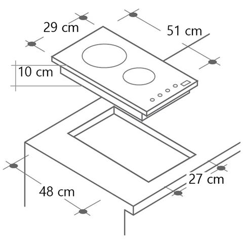 Piano Cottura SSPC302XF a Gas 2 Fuochi Gas Colore Inox - Foto 2
