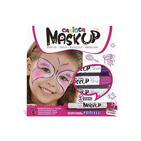 Mask Up Princess | 43048 - Colori Truccabimbi Per La Pelle In Stick, Tutorial Incluso, 3 Colori - Foto 1