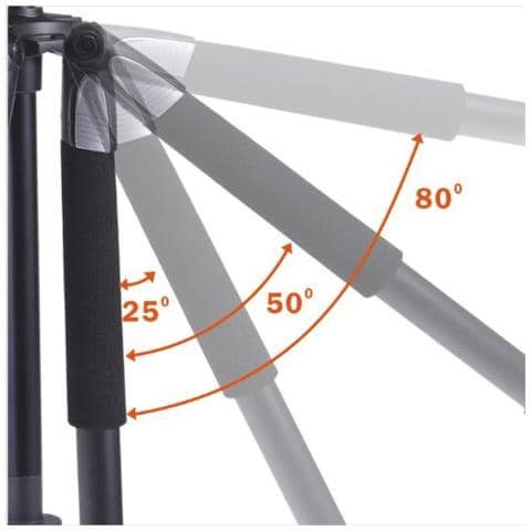 Alta Pro 263AB 100 Treppiede con Colonna Reclinabile in Alluminio con Testa a Sfera - Foto 1