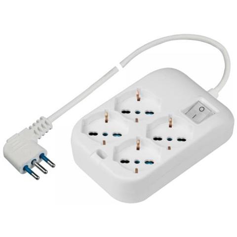 PP2504XL prolunghe e multiple Interno 1,5 m 4 presa (e) AC Bianco - Foto 1