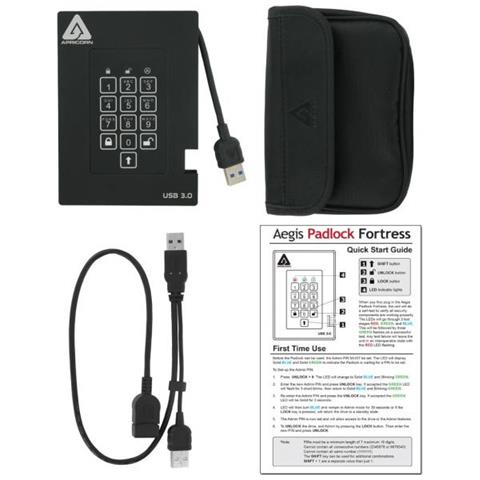 Aegis Padlock Fortress 512GB 512GB Nero - Foto 3