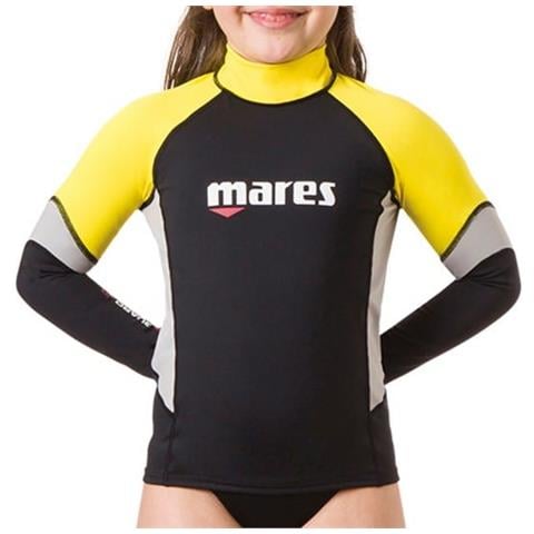 Rash Guard Upf Block 80+ Junior L Nero / giallo - Foto 2