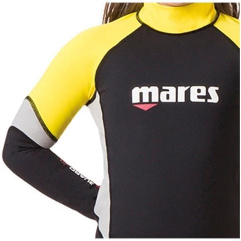 Rash Guard Upf Block 80+ Junior L Nero / giallo - Foto 3
