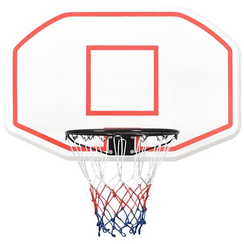 Tabellone Da Pallacanestro Bianco 109x71x3 Cm Polietilene - Foto 2