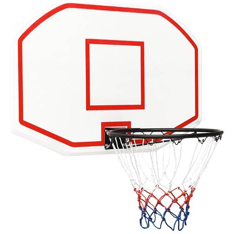 Tabellone Da Pallacanestro Bianco 109x71x3 Cm Polietilene - Foto 1