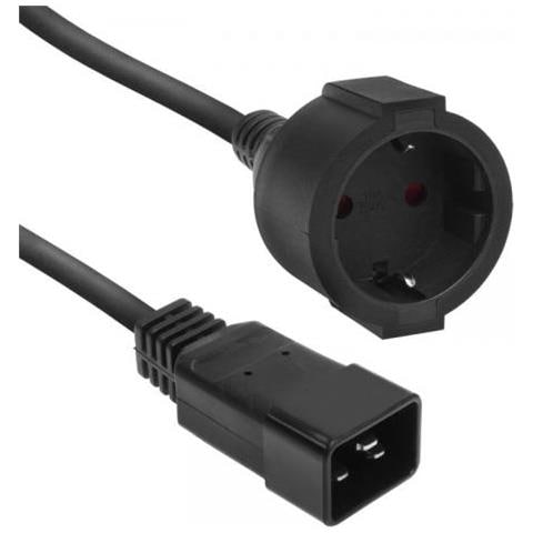 Ak5251 Cavo Di Alimentazione Nero 02 M Iec C20 Cee7/3 - Foto 1