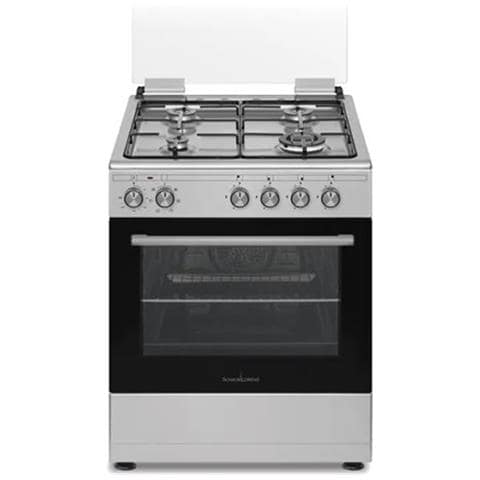 Cucina Elettrica SS461GVEX 4 Fuochi a Gas Forno Elettrico Ventilato Classe A Dimensioni 60 x 60 cm Colore Inox - Foto 1