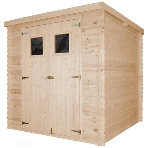 M309+m309g Casetta Da Giardino In Legno Per Esterni Con Pavimento Trattato - A200x204x204 Cm / 3.53 M2 - Piccola Casetta In Legno - Foto 1