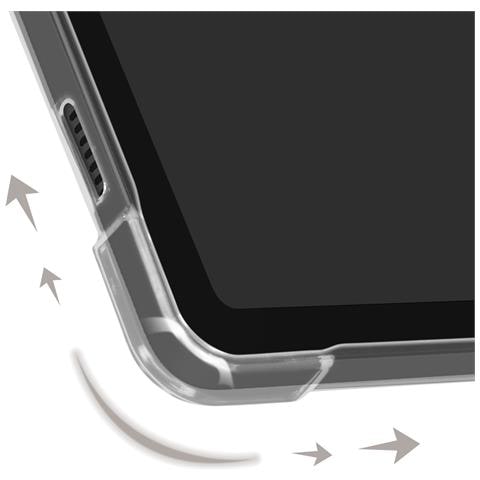 Cover Per Samsung Galaxy Tab A9 Plus Silicone Angoli Rinforzati, Trasparente - Foto 5