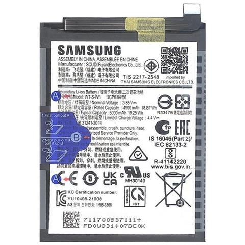 Batteria Litio Integrata Originale Eb-ba146aby Wt-s-w1 Bulk Per Galaxy A14 5g - Foto 1
