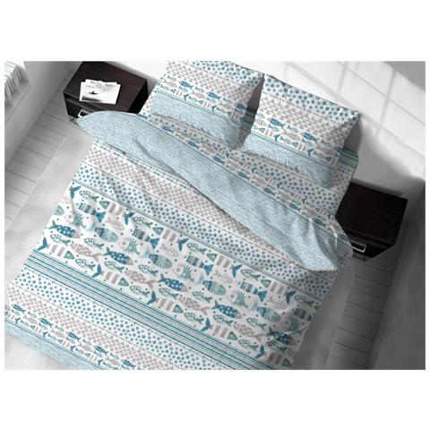 Copripiumino Singolo 100% Cotone Made Italy - Stampa Acquarello Floreale - Foto 3