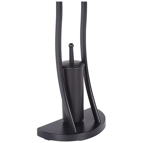 Porta Carta Igienica E Spazzolone Soacha Metallo Nero - Foto 2