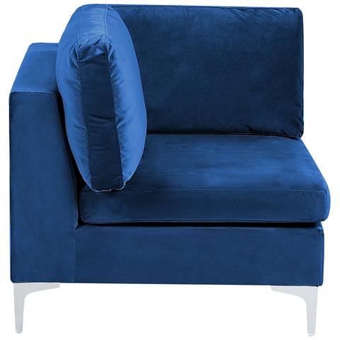 4 Posti Evja Velluto Blu Marino Lato Sinistro - Foto 2