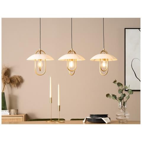 Lampadario Nattai Metallo Bianco - Foto 1